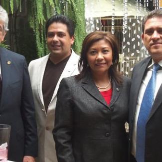 Assemblymember Norma Torres with Guatemalan dignitaries.